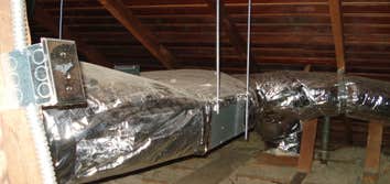 FUJITSU minisplit system duct less 3 indoor units Slim Duct ducted out. FUJITSU Mini Split Duct Less Installation With Ducting With Fujitsu Halcyon HFI