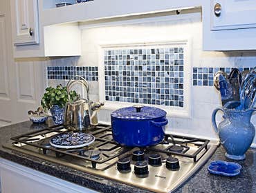 Kitchen Remodel Blue Delft inspired kitchen remodel.