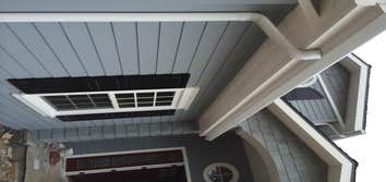 Flat face aluminum gutters