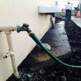 Repair of a water line servici