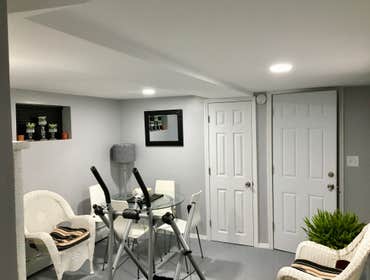 Basement Gut Renovation- Queens NY With an Old Outdated Basement, Purewal Was Able to Turn This Home into a Place that is Modern and Sleek without Goin