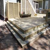 Large Deck This was a large deck we built for a client in Wilmington, NC.