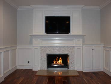 Custom designed fireplace
