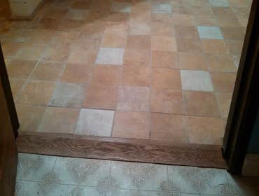 Bathroom Tile and Custom Wood