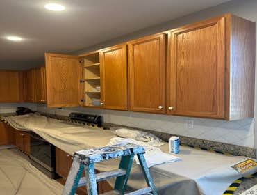 Photos by McEvoy Painting #1 Repaired damaged walls and trim after a move in. Repaint ceilings walls and woodwork