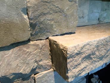 Inset Stone Mantle