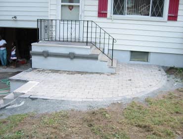 W.orange exterior remodeling This is a beautiful, front end. whit rebuil steep, new tiles, bottom wall stucco, paver around front steep and more...