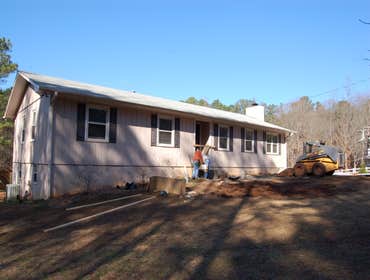 Fowler Homes Inc Garage addition and House Remodeling project. Garage addition for a whole house remodel in Woodstock Ga.