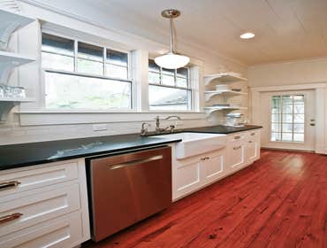 Oakhurst Home Renovation Extensive renovation of existing kitchen which included structural changes to existing floor plan. All cabinetry is custom bu