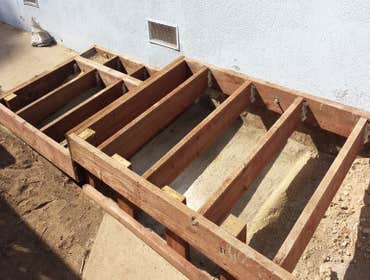 framing with temp supports