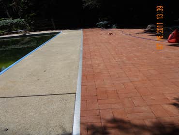 Pool & Patio Renovation This pool area had not area to relax and enjoy the sun. The concrete was in poor condition and was extremely dirty. We did it a