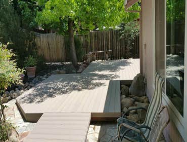 Composite Deck With no Railing