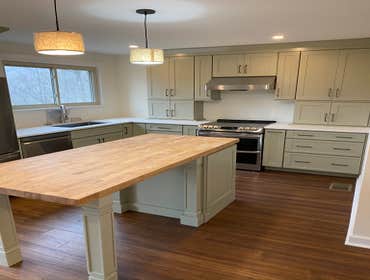 TOWNHOUSE COMPLETE RENOVATION. Three story townhouse complete renovation, including Mechanical, Electrical & Plumbing retrofit. Walls moved to create 