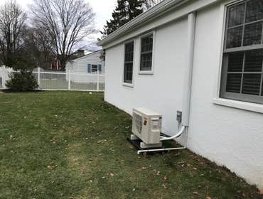 Photos from Royal Air Technologies, Llc The very last project we did was a Mitsubishi Ductless Mini-split system. This is a smaller system designed to 