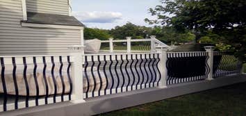 new deck with custom railings
