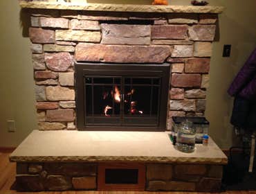 New fireplace