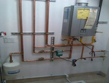 Tankless Water heater install