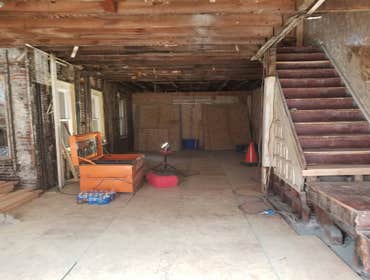 Before & After House Remodel Progression shots, first floor of a full gut remodel in Philadelphia PA