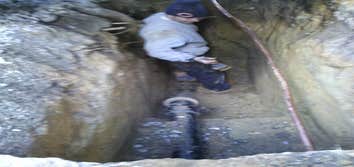 Installing new water & sewer lines