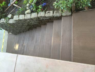 Colored Concrete Steps