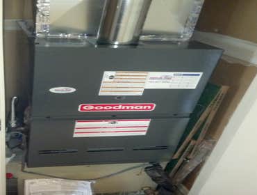 Vertical Furnace Install