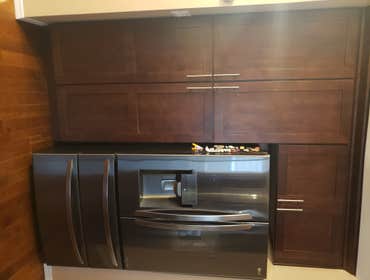 Installed new storage cabinets