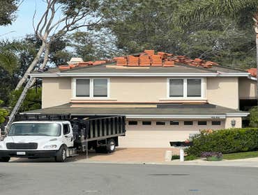 Photos by Richardson Roofing #1 Clay 1 pc 'S' tile roof replacement. Also replaced wood damaged by termites and dryrot.
