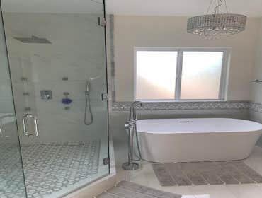 Photos by White Knight Home Services #18 New shower, new tub and new flooring
