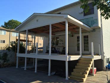 Deck with roof - in progress