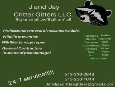 Photos by J and Jay Critter Gitters LLC #1