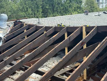 Photos by R19 Roofing & Remodeling #1 Re framing re decking re hab