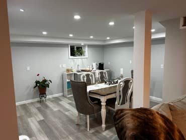 Photos by Eagle Construction & Remodeling Corp #1 Finish basement with a bathroom