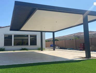 4K Aluminum Solid and Lattice combination pergola.