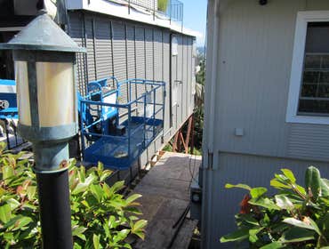 Photos by Charvet Enterprises #13 stilt house cliff work.. 80 ft boom