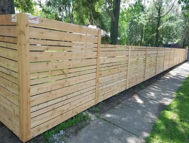 Custom Spaced Horizontal Cedar