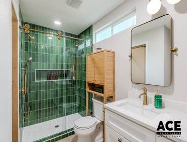 Chic Sanctuary- Bathroom Remodel Step into luxury with this chic bathroom remodel that beautifully combines style and functionality! The centerpiece is