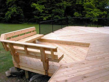 Floating Bench on Deck