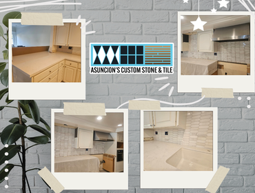 Photos by Asuncion's Custom Stone & Tile #10 ? You are just a phone call away for our company to help you.
Updated Kitchen Countertops with Marble Bac