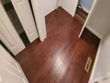 Hardwood floor job in Seaford