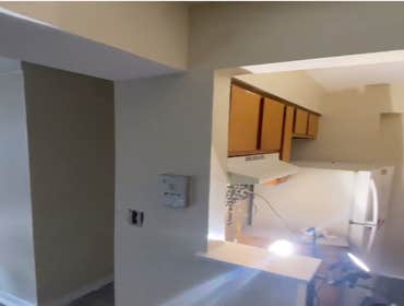 Dining area in living room