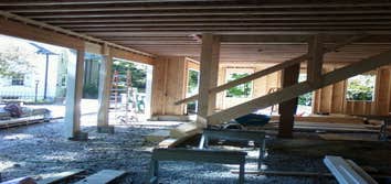 rough-in of garage