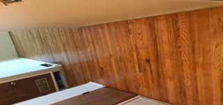 Before and after finish wood floor photos