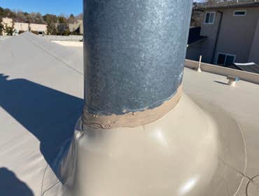 Photos by 4 Front Solutions #2 Hail damaged TPO roof replacement