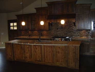 Granite countertops w/butcher