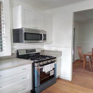 Opened up kitchen to dining area