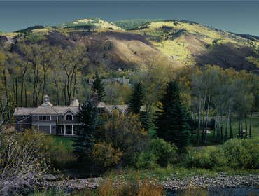 Photos by Ecological Architecture P.A. #11 custom home alongside The Roaring Fork River in Aspen.