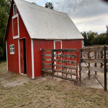 Rebuilt barn sided and roof