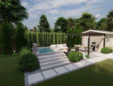 Backyard 3D Rendering