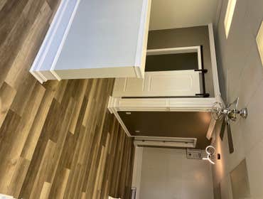 Photos by F Squared LLC #1 Renovated Beauty Salon
Demolition, framing, electrical, plumbing, drywall, paint, trim and flooring, also set up styling st