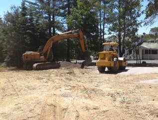 Demo,, tree removal ,,earth work Daleville park and ride ... a Tobyhanna Army Depot project